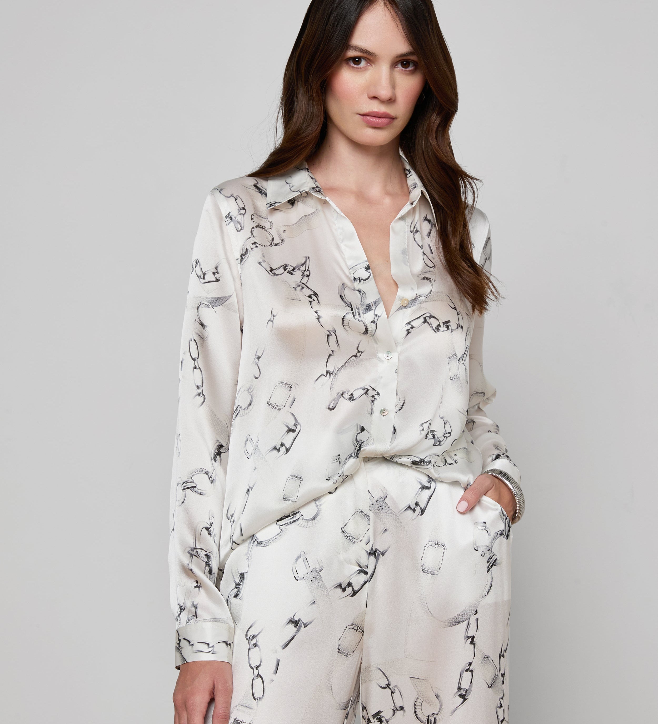 L'AGENCE - Tyler Silk Blouse