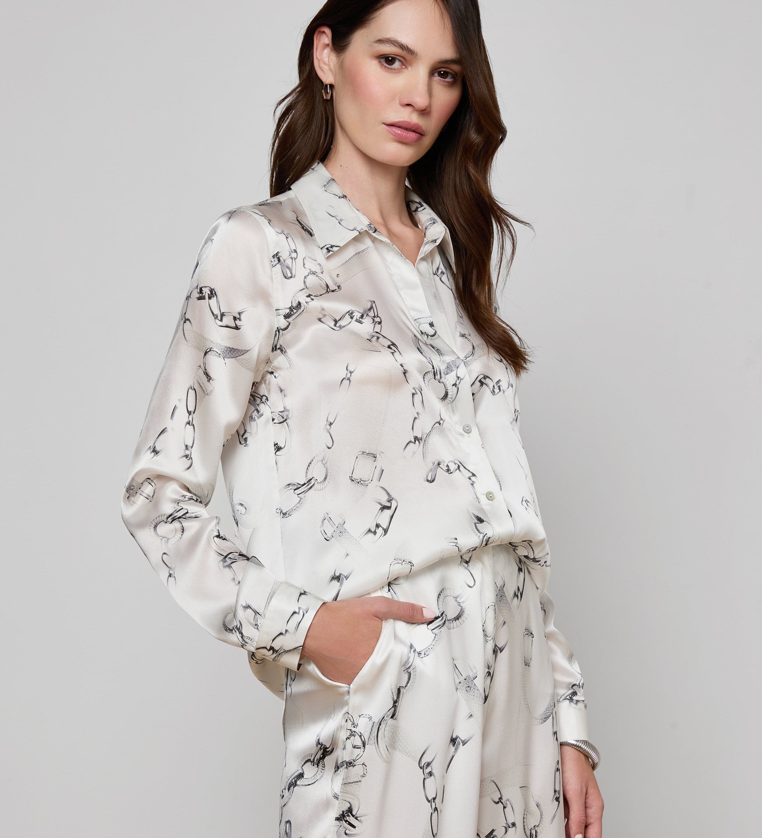 L'AGENCE - Tyler Silk Blouse