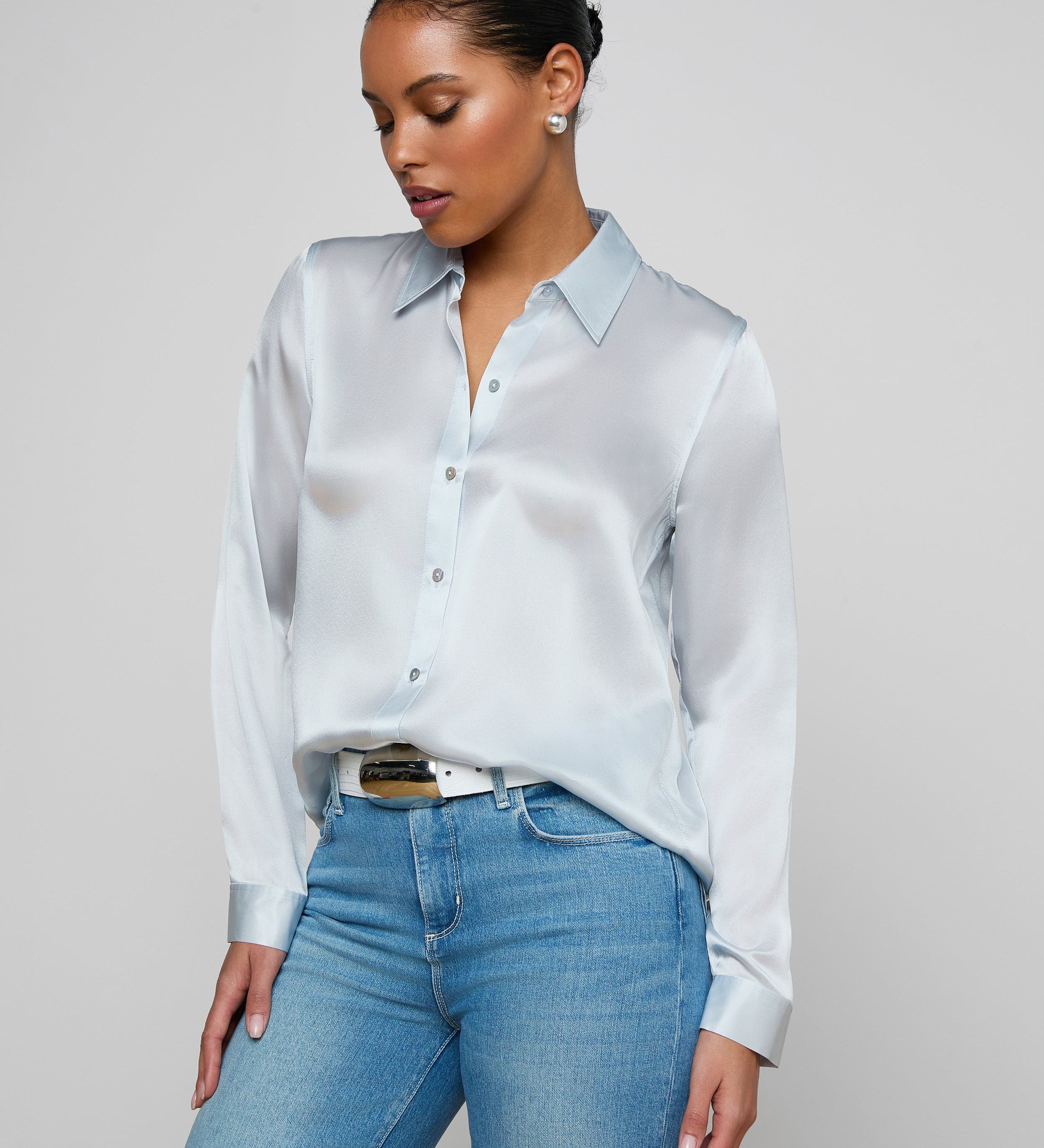 L'AGENCE - Tyler Silk Blouse