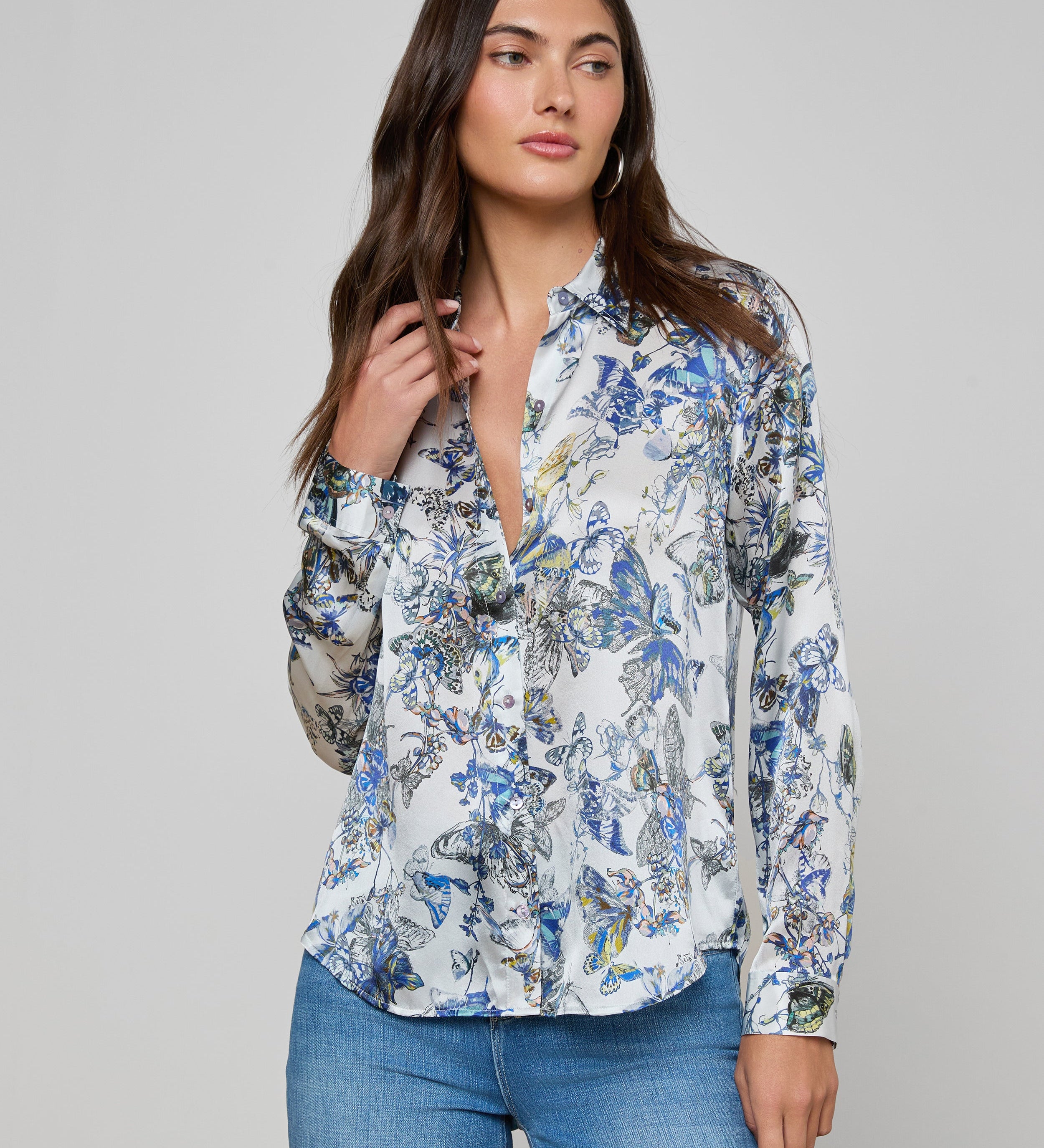 L'AGENCE - Tyler Silk Blouse
