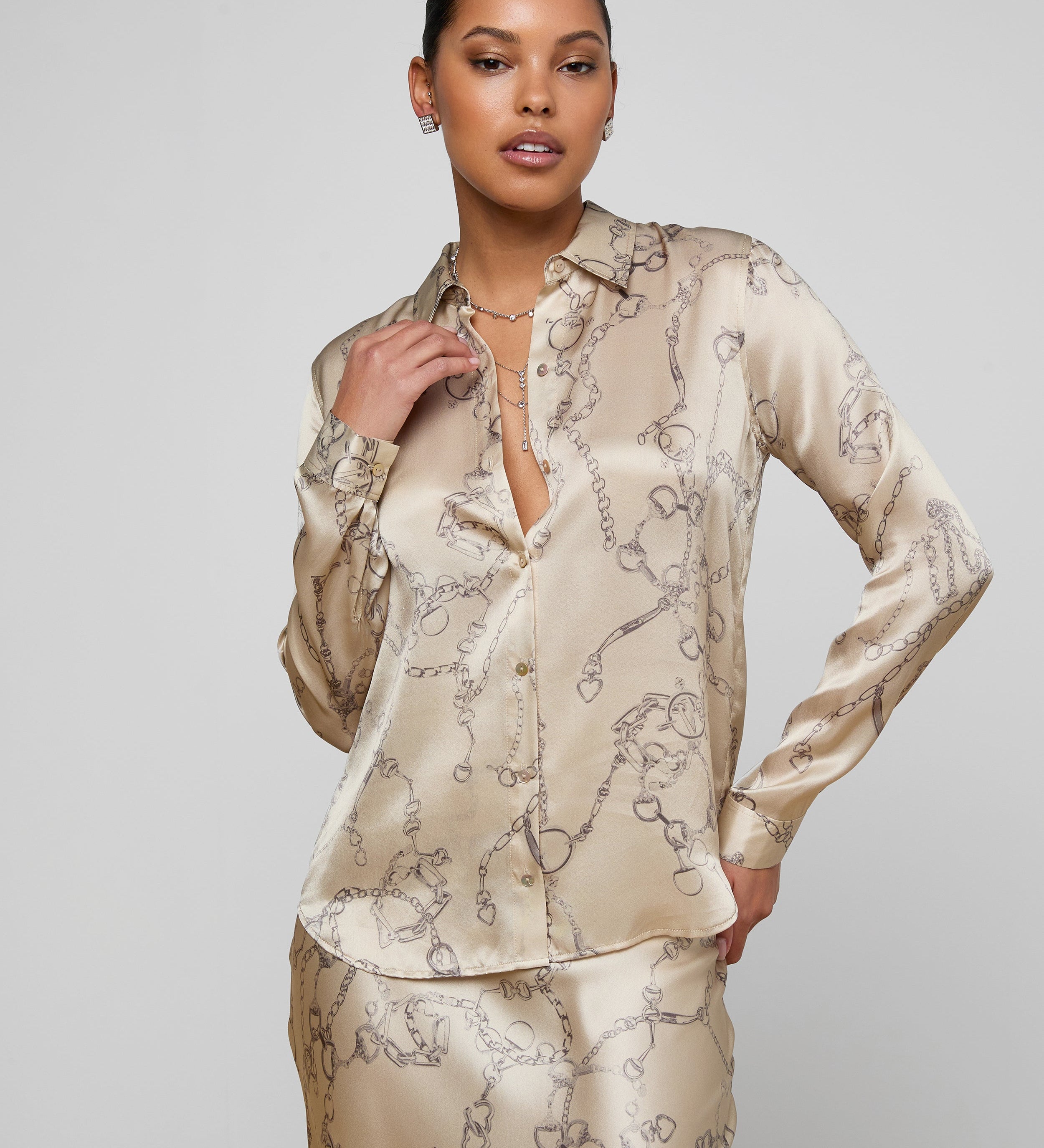 L'AGENCE - Tyler Silk Blouse