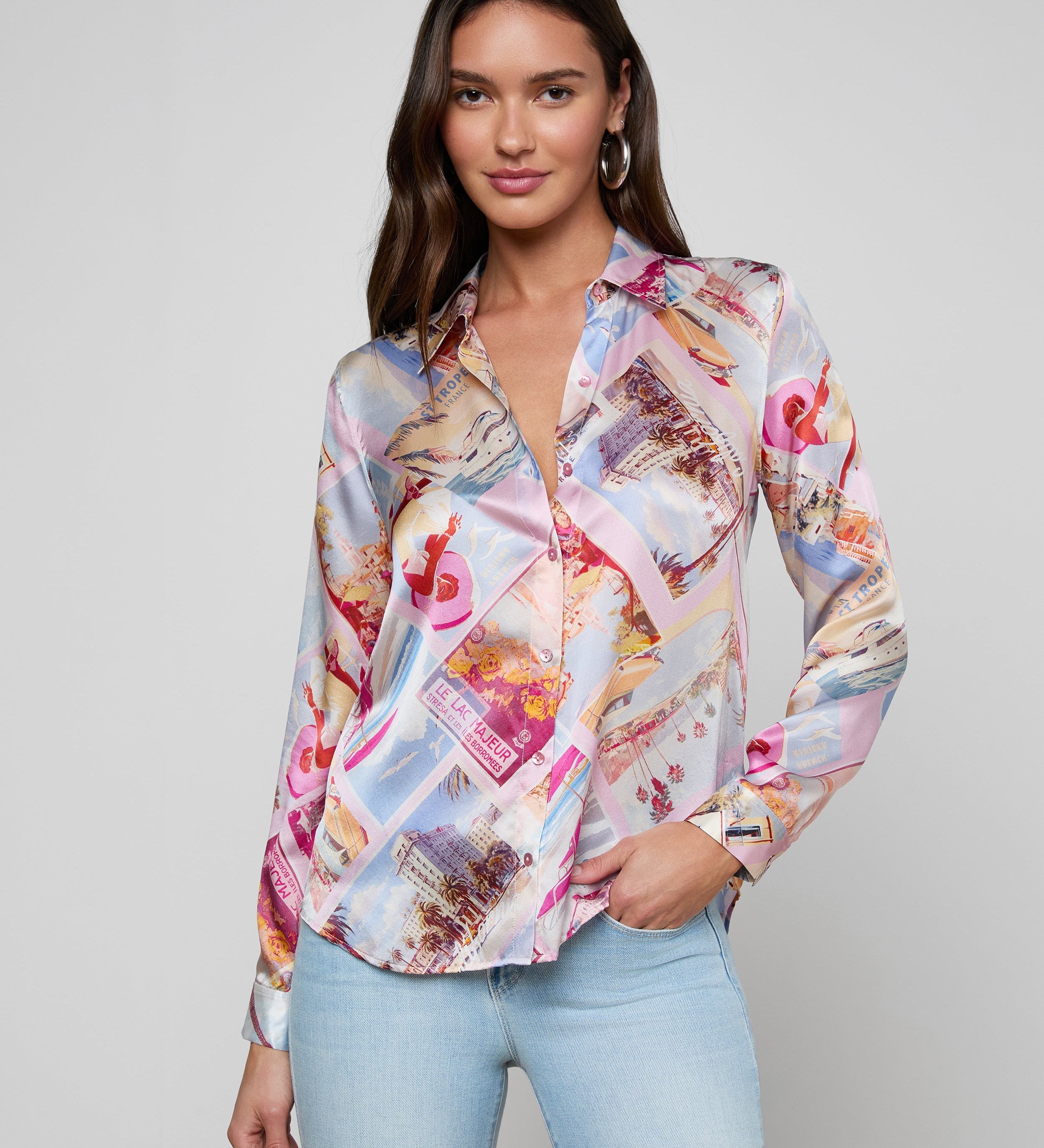 L'AGENCE - Tyler Silk Blouse