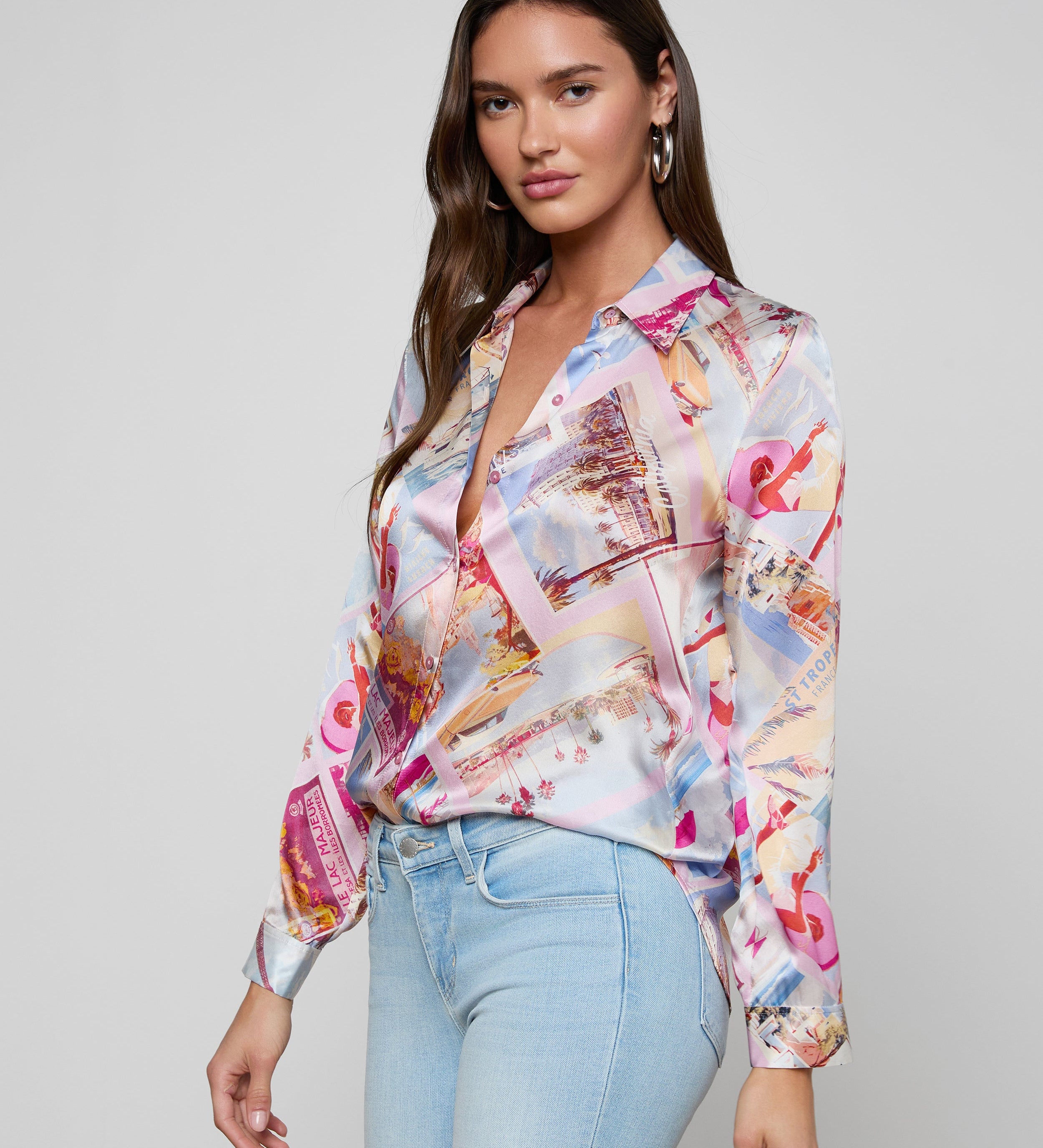 L'AGENCE - Tyler Silk Blouse