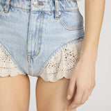 FRAME - The Crochet Ruffle Short