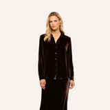 L'AGENCE - Argo Velvet Blouse