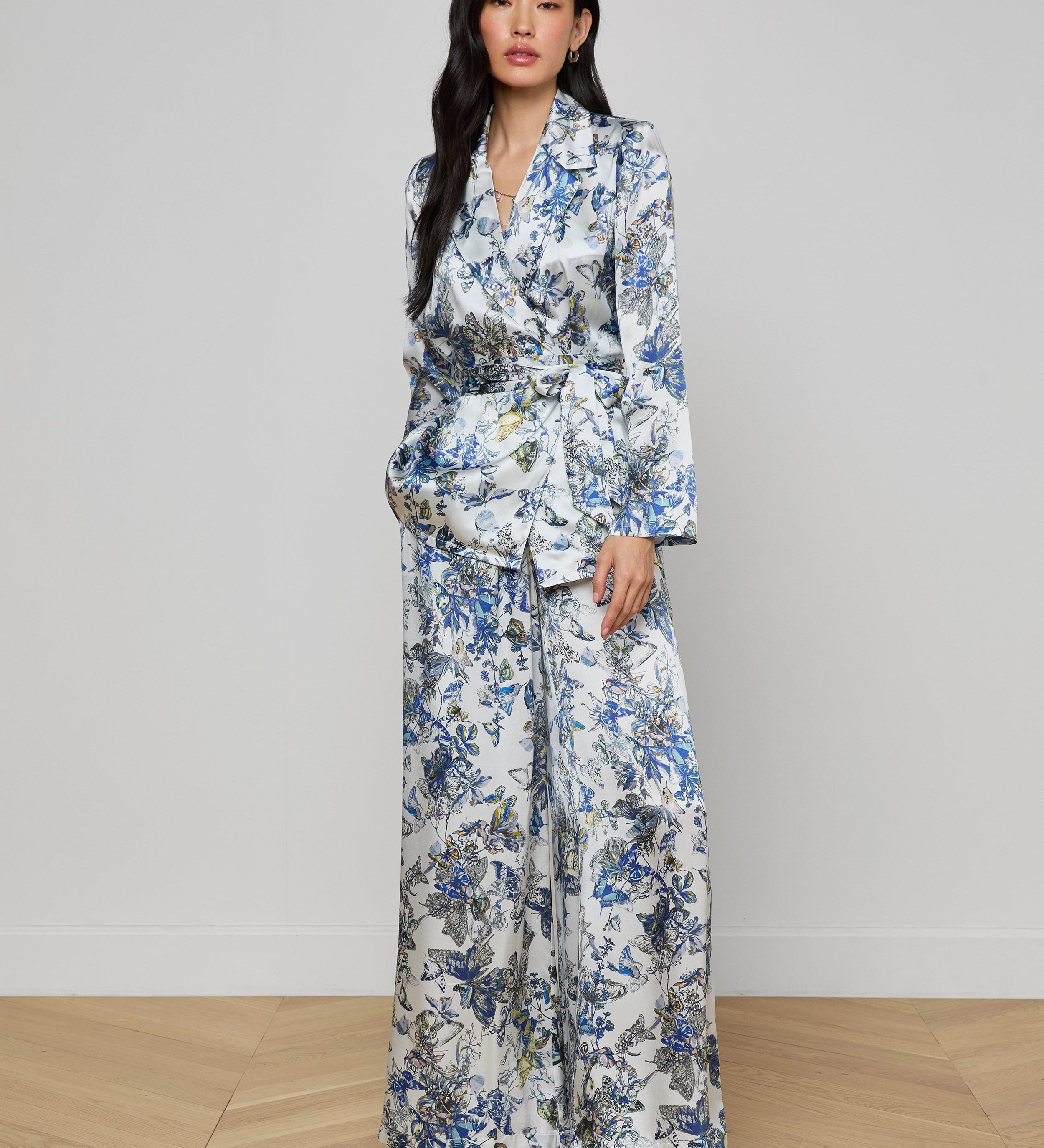 L'AGENCE - Ciara Silk Robe Top