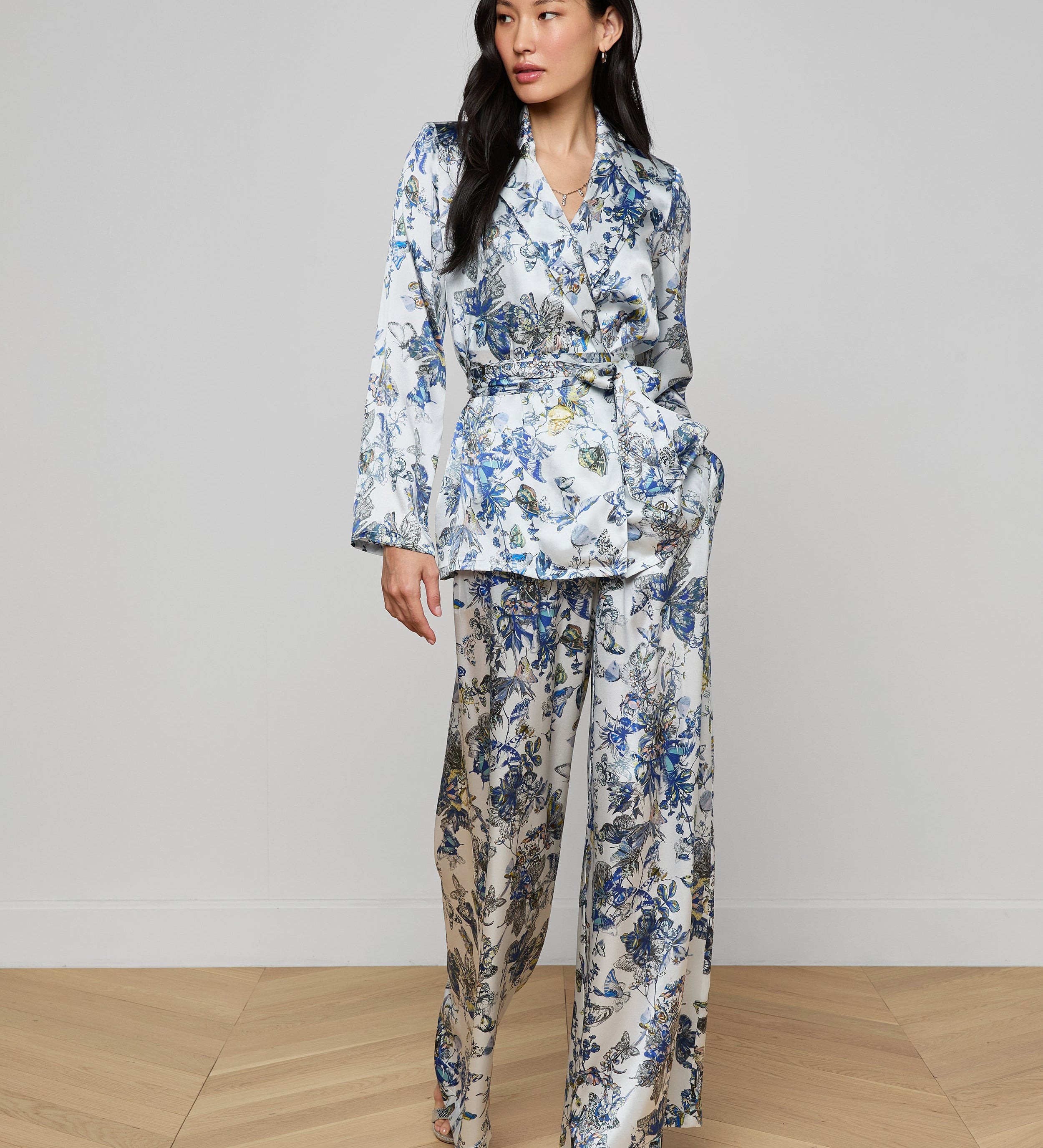 L'AGENCE - Ciara Silk Robe Top