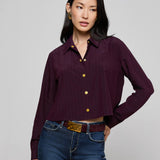 L'AGENCE - Cosette Pinstriped Shirt