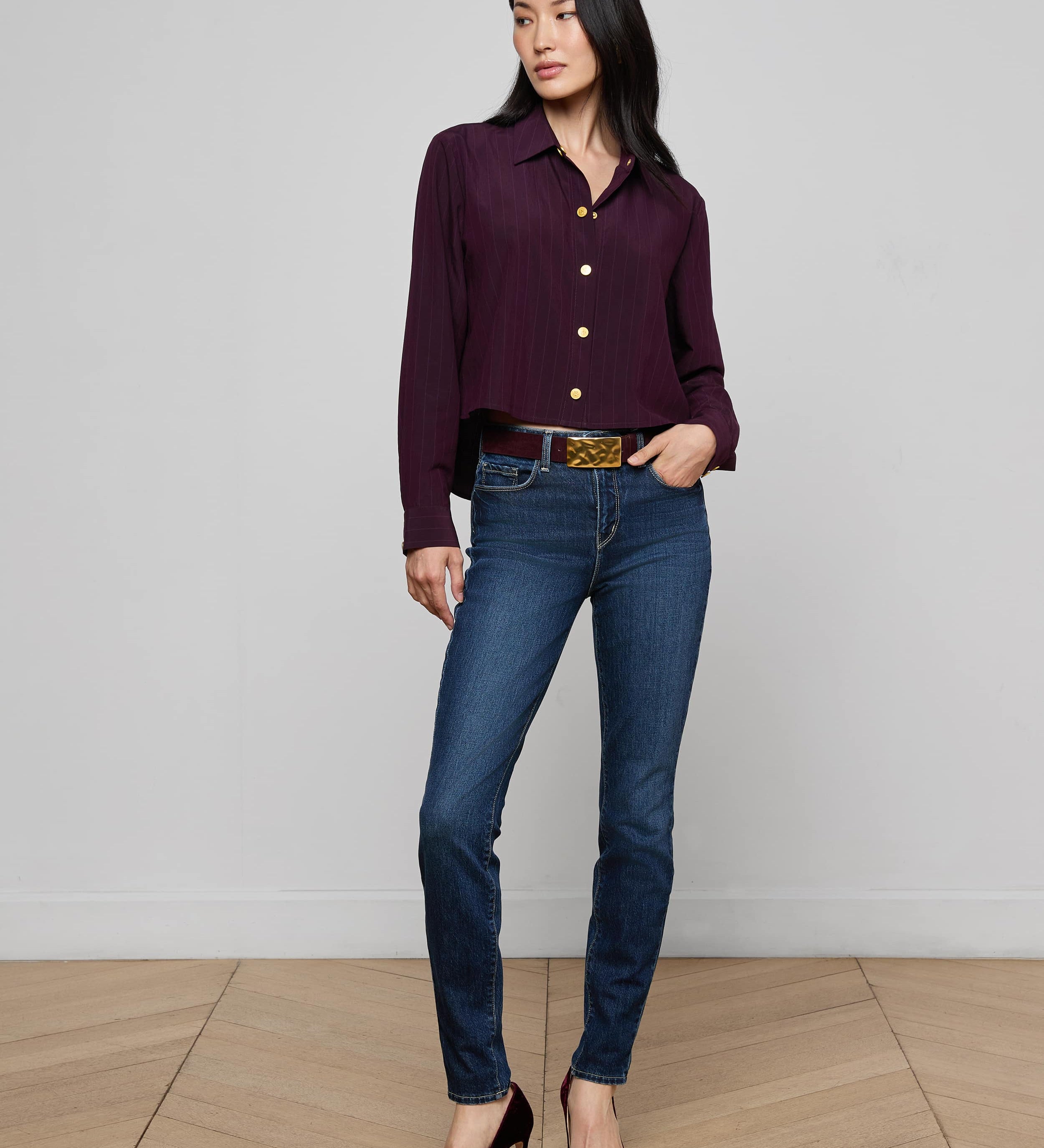 L'AGENCE - Cosette Pinstriped Shirt