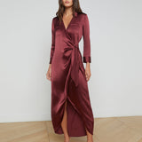 L'AGENCE - Kadi Silk Wrap Dress