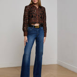L'AGENCE - Seychelle Cropped Eyelet Blouse