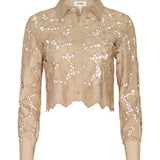 L'AGENCE - Seychelle Cropped Lace Blouse