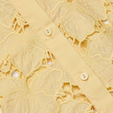 L'AGENCE - Seychelle Cropped Eyelet Blouse