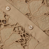 L'AGENCE - Seychelle Cropped Eyelet Blouse
