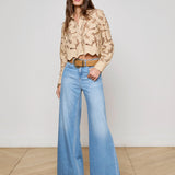 L'AGENCE - Seychelle Cropped Lace Blouse