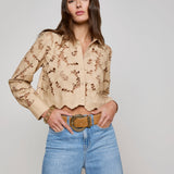 L'AGENCE - Seychelle Cropped Lace Blouse