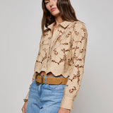 L'AGENCE - Seychelle Cropped Lace Blouse
