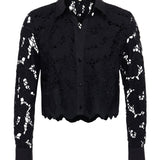 L'AGENCE - Seychelle Cropped Lace Blouse