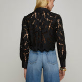L'AGENCE - Seychelle Cropped Lace Blouse