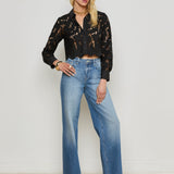 L'AGENCE - Seychelle Cropped Lace Blouse
