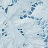 L'AGENCE - Seychelle Cropped Lace Blouse