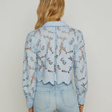 L'AGENCE - Seychelle Cropped Lace Blouse