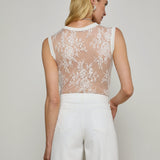 L'AGENCE - Brax Floral Lace Tank