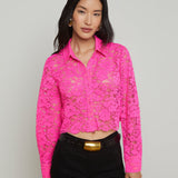 L'AGENCE - Akemi Lace Cropped Blouse