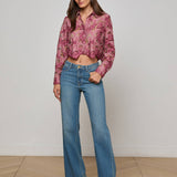 L'AGENCE - Akemi Cropped Lace Blouse