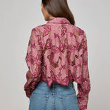 L'AGENCE - Akemi Cropped Lace Blouse