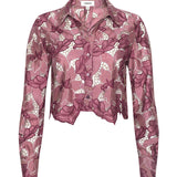 L'AGENCE - Akemi Cropped Lace Blouse