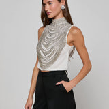 L'AGENCE - Yun Draped Crystal Tank