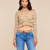 L'AGENCE - Rogan Pearl Fringe Top