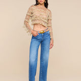 L'AGENCE - Rogan Pearl Fringe Top