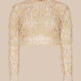 L'AGENCE - Rogan Pearl Fringe Top
