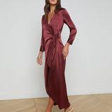 L'AGENCE - Kadi Silk Wrap Dress