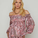 L'AGENCE - Ariela Off-The-Shoulder Blouse