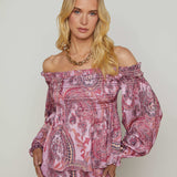L'AGENCE - Ariela Off-The-Shoulder Blouse