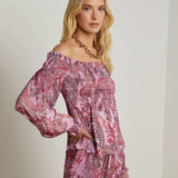 L'AGENCE - Ariela Off-The-Shoulder Blouse