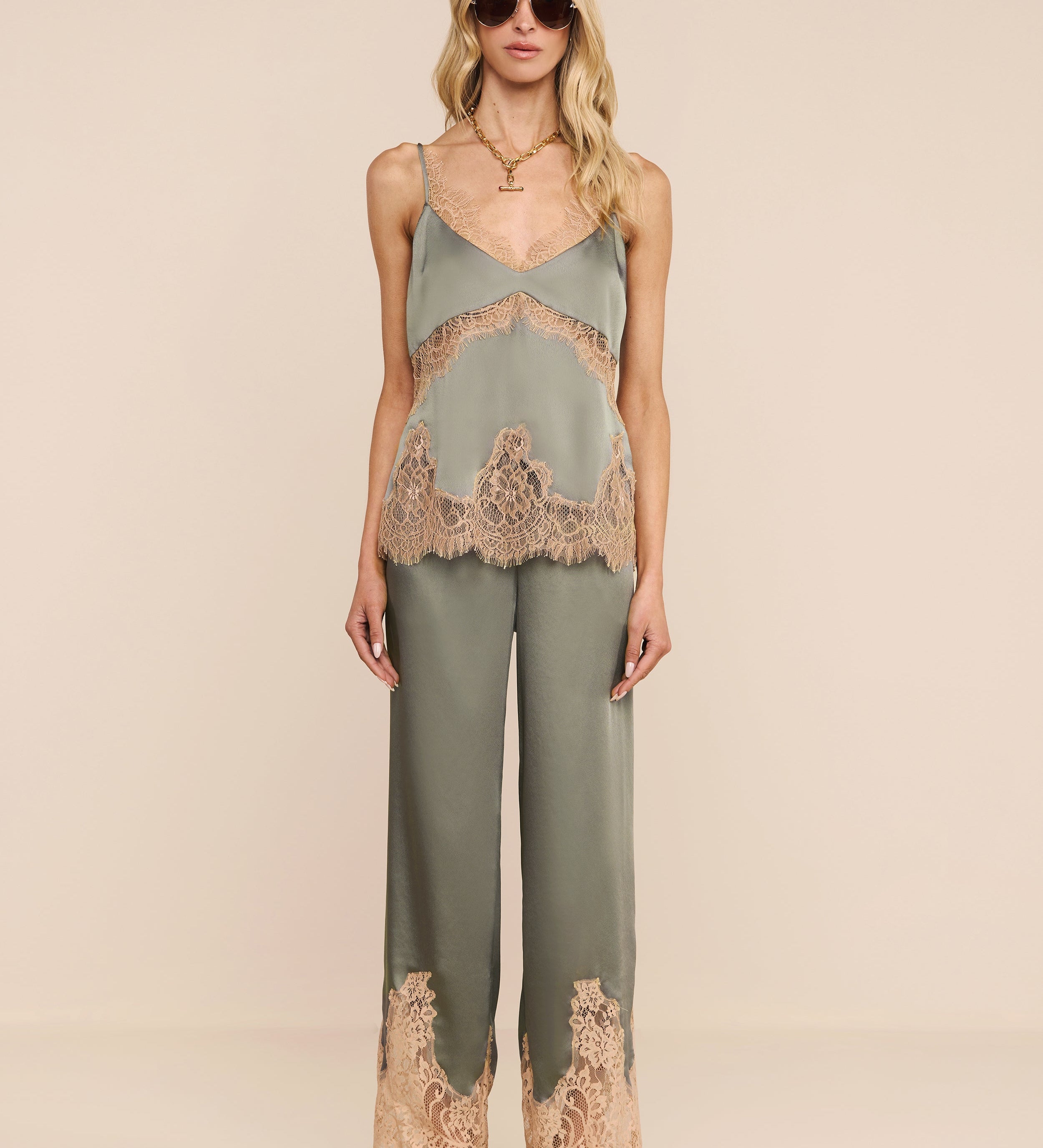 L'AGENCE - Mitsu Silk Lace Camisole