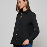 L'AGENCE - Ellery Button - Down Shirt