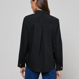 L'AGENCE - Ellery Button - Down Shirt