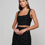 L'AGENCE - Maylin Houndstooth Top