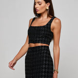 L'AGENCE - Maylin Houndstooth Top