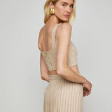L'AGENCE - Maylin Pinstriped Bralette Top