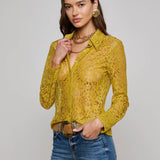 L'AGENCE - Maia Floral Lace Blouse