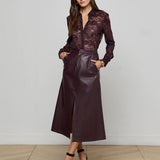 L'AGENCE - Maia Floral Lace Blouse