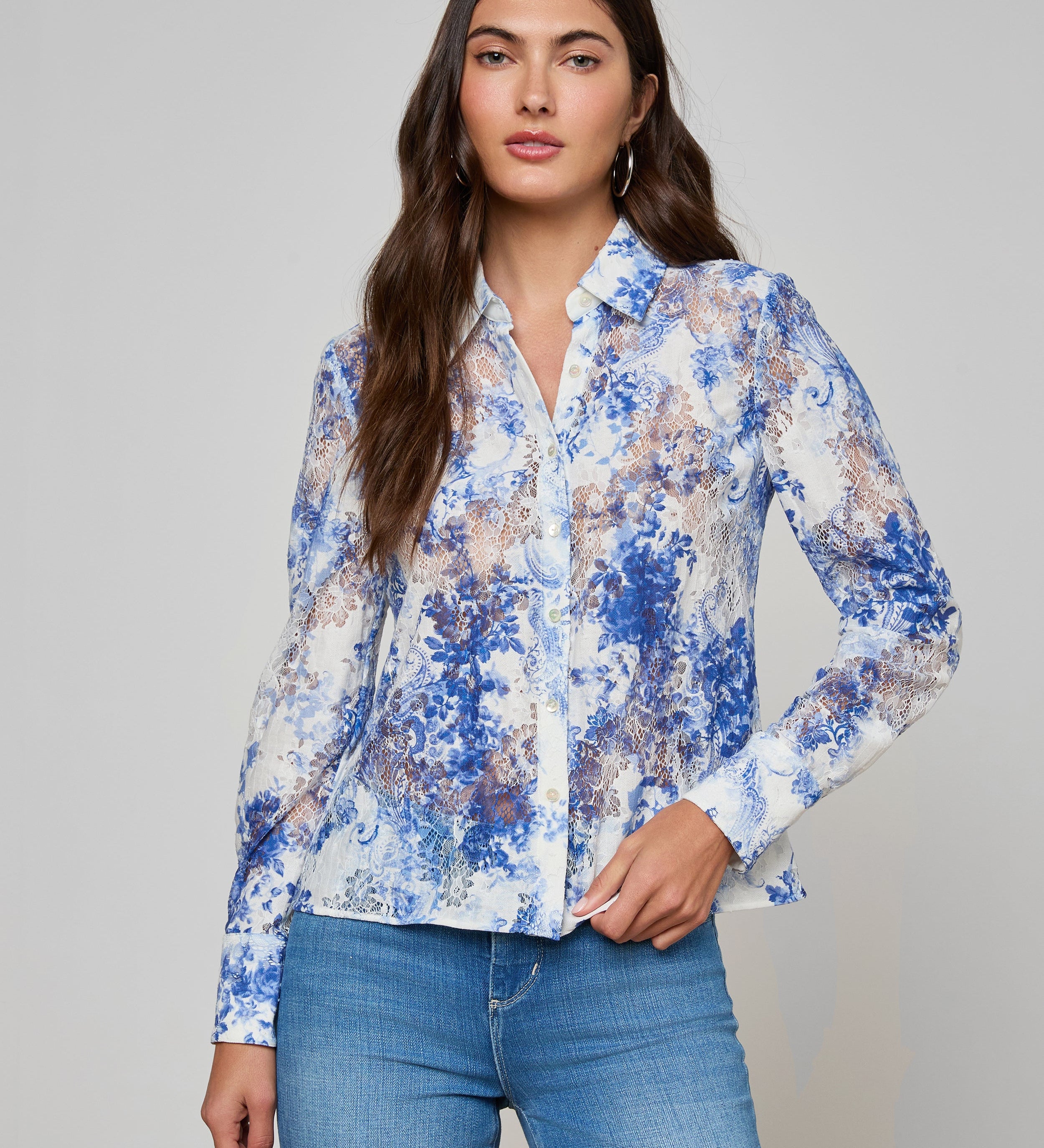 L'AGENCE - Maia Lace Blouse