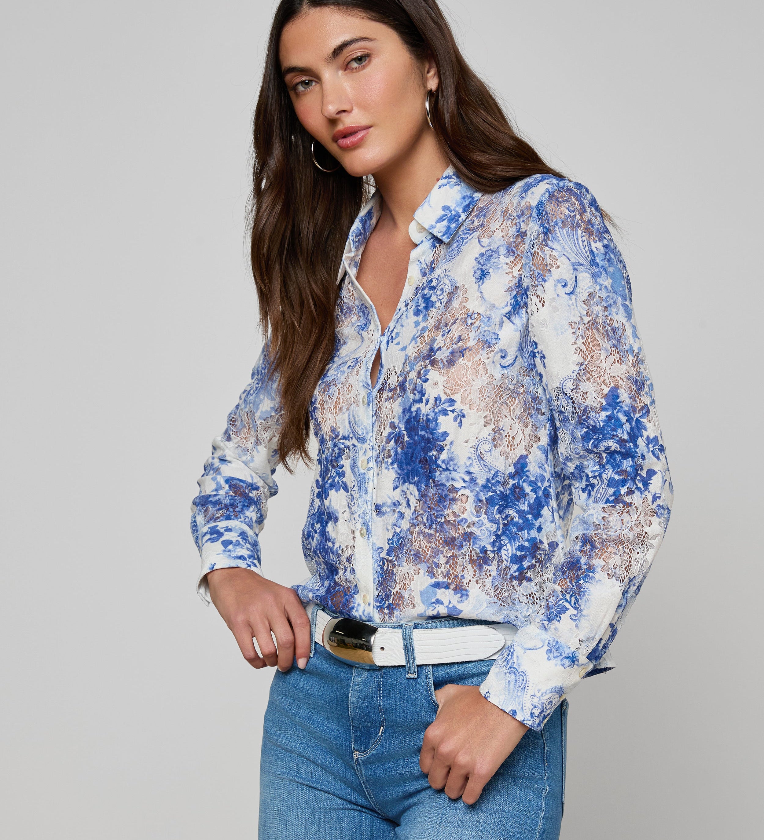 L'AGENCE - Maia Lace Blouse