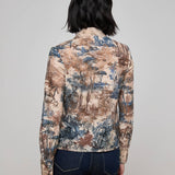 L'AGENCE - Maia Printed Lace Blouse